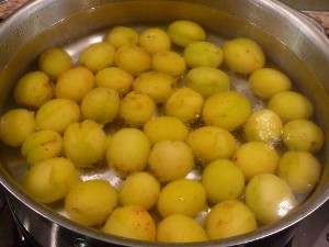 Plums in syrup